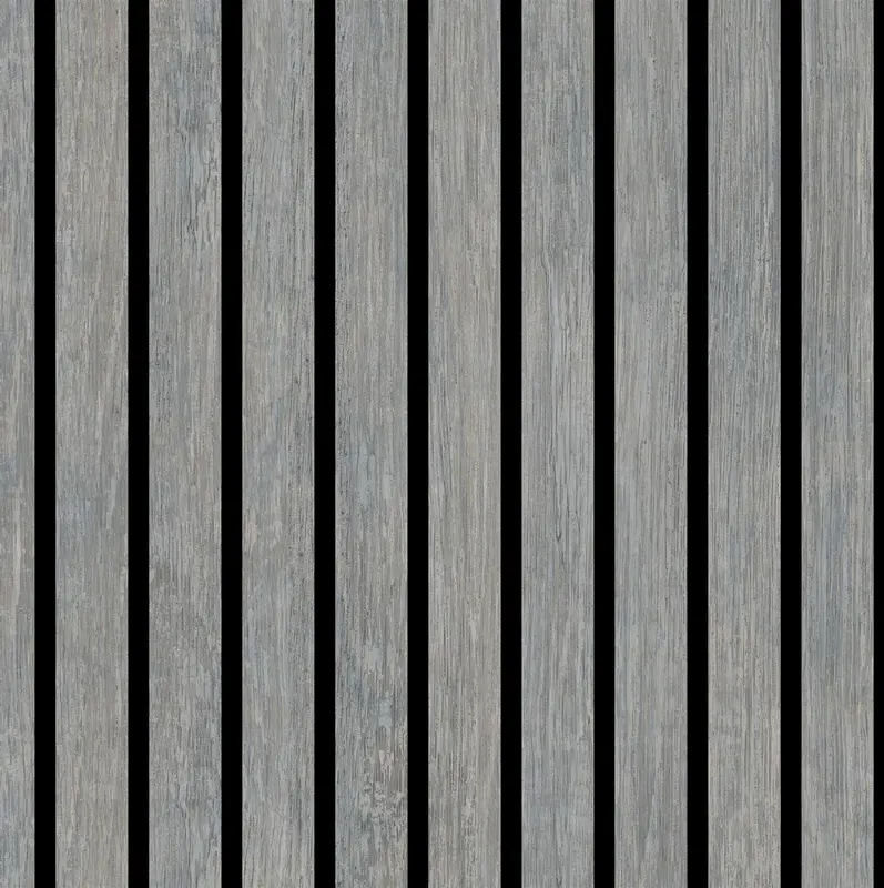 Muriva Wooden Slats Wallpaper - Grey - 10m Length, 53 Repeat Pattern - Perfect for Living Room and Bedrooms 1