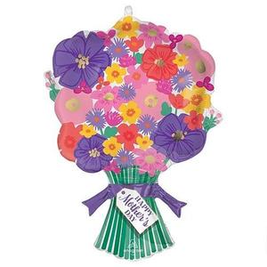 Happy Mother's Day Sweet Floral Bouquet Helium Foil Giant Balloon 76cm / 30 in