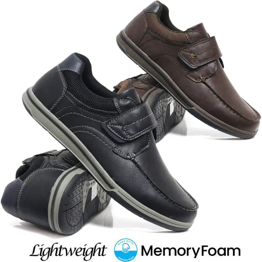 MENS MEMORY FOAM BOAT SHOES DRIVING LOAFERS MOCCASIN SMART COMFORT WALKING SHOES