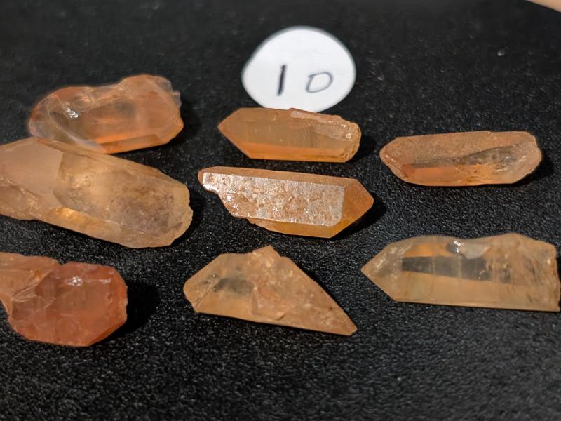 tangerine quartz points (various shapes and sizes) 4 1