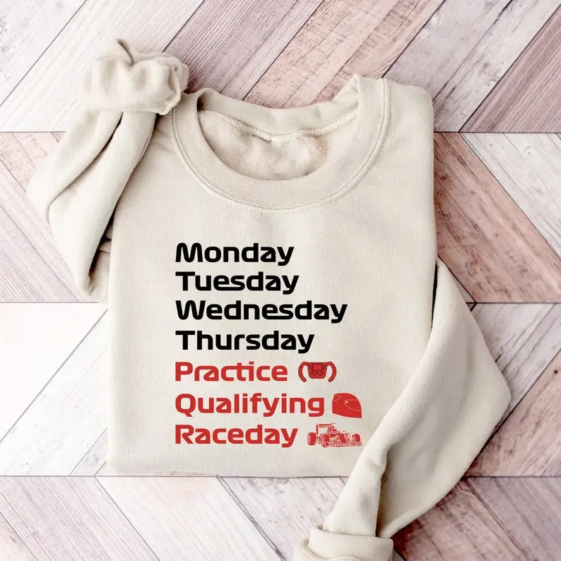 Formula 1 Raceday Shirt,Practice Qualifying Raceday Tshirt,Formula 1 Cute Shirt,Race Day Sundays Shirt,F1 Funny Shirt,Raceday Sweatshirt Menswear Top Streetwear Operator