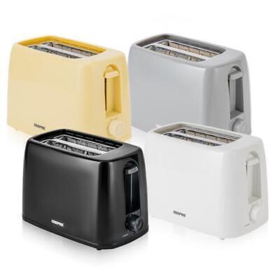 Geepas 2 Slice Bread Toaster 6 Level Browning Control with Crumb Tray 650W 0