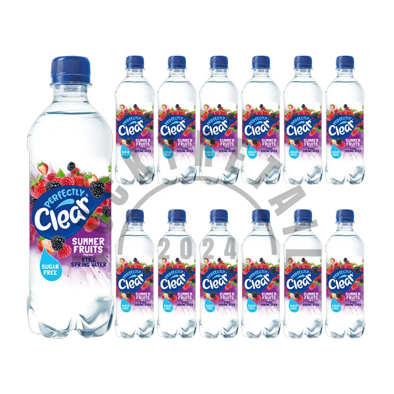 Perfectly Clear Still Spring Water 12 Pack (12 x 500ml) Bottles | Lemon & Lime, Orange & Mango, Strawberry & Summer Fruits Flavour | Sugar Free Fruit Flavoured Water Drinks Beverage 2