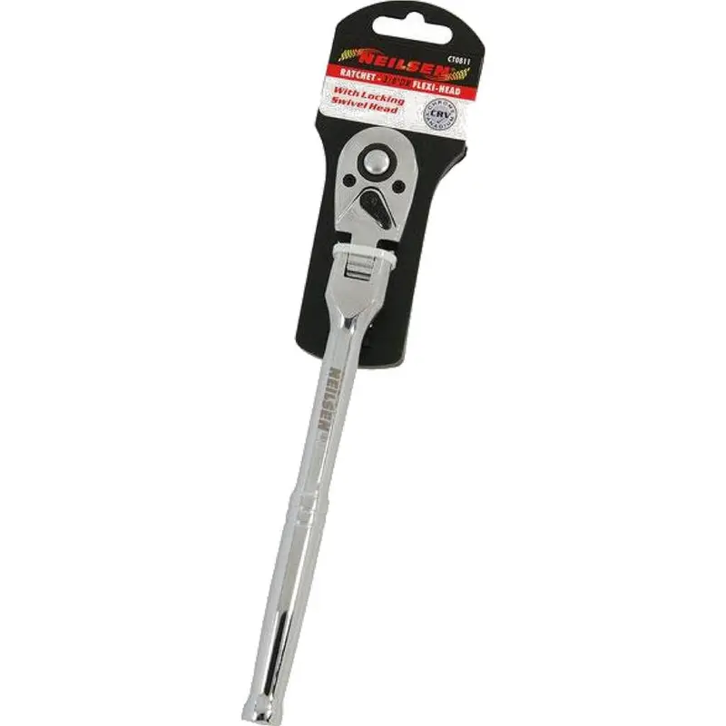 Neilsen Socket Reversible Flexi Head Ratchet Handle Quick Release 3/8" Tool 1