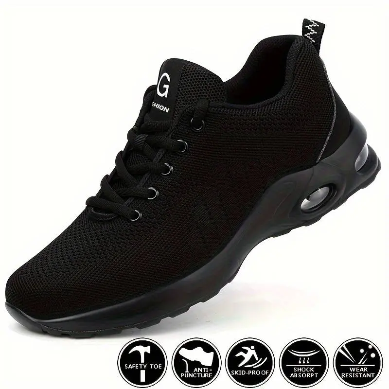 MAXTOE UNISEX LIGHTWEIGHT MEMORY FOAM STEEL TOE CAP SAFETY ABSORBING TRAINERS BREATHABLE BOOTS SHOES 4