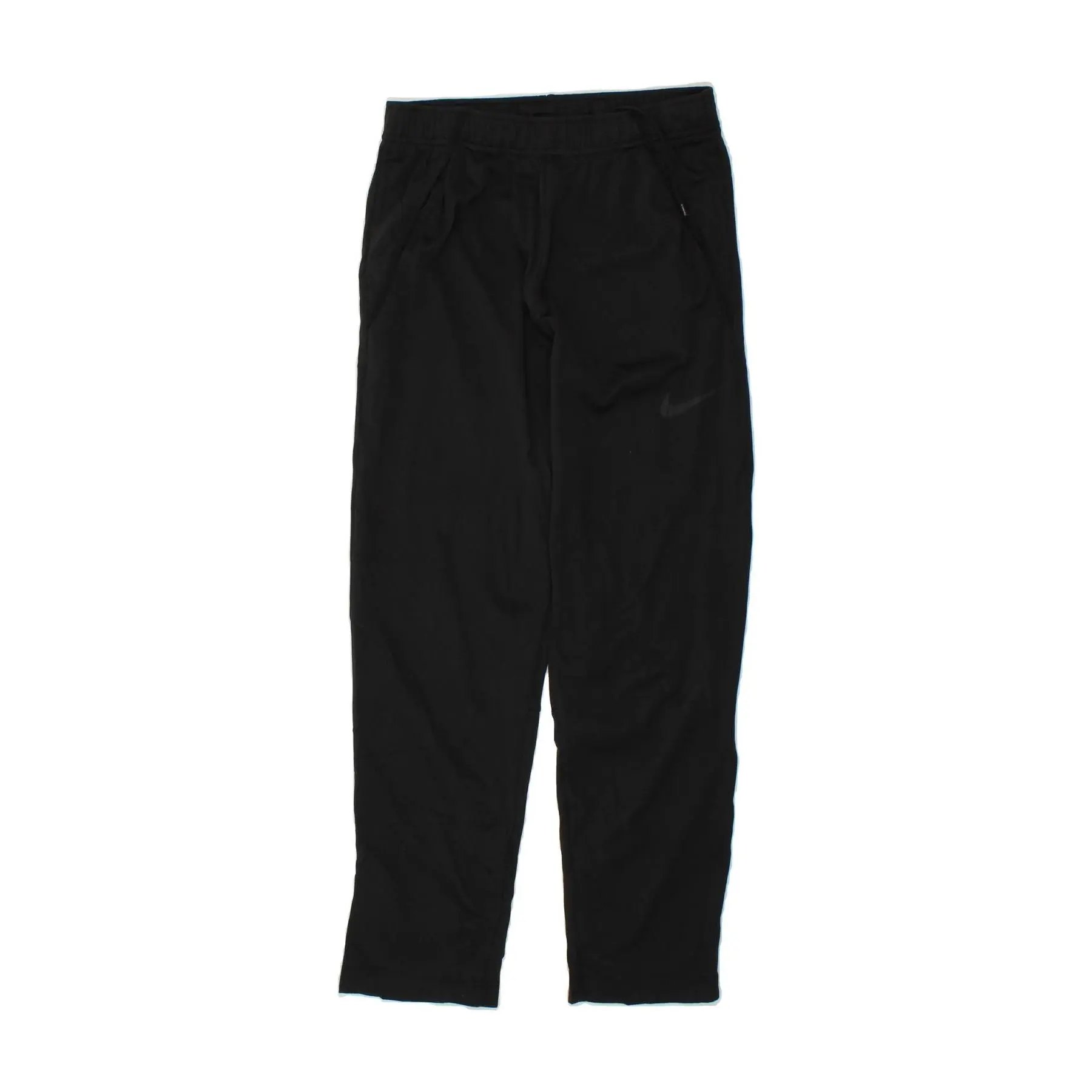 Pre-Owned Vintage NIKE Womens Dri Fit Standard Fit Tracksuit Trousers UK 10 Small Black