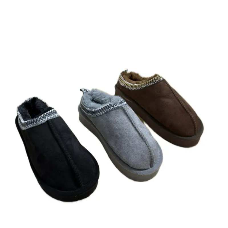 Ladies Fur Winter Slippers - Soft and Cozy Sizes 3 to 8 - Girl, Women Comfort Slide Footwear