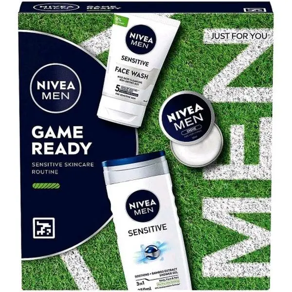 Nivea Men Feel Trio Protected Body & Face Regime Gift For MEN+CARE Men Protect & Care Shower Gel 250ml e Nivea Men Creme 30ml e Nivea Men Protect & Care Deep Cleaning Face Wash 100ml Skincare Body Care Comfort Lightweight Moisturizing Blend Set