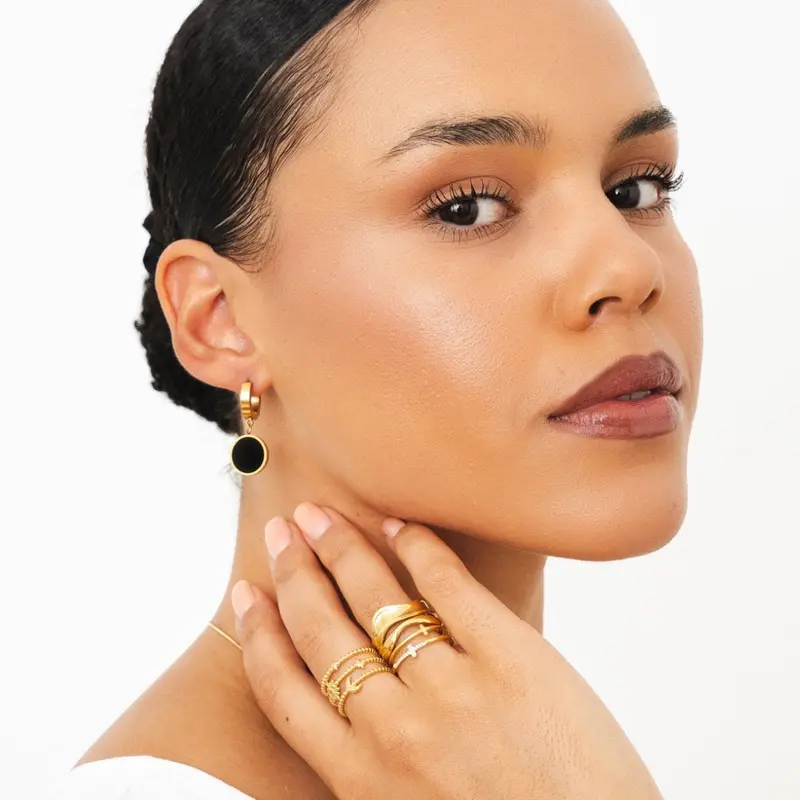 Luna Adjustable Ring - Gold 2