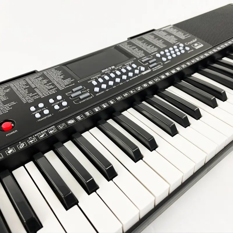 Crystals 61 Keys Electronic Lighted Keyboard Digital Music Instrument Piano & Microphone for Kids and Men - Ideal Xmas New Year Gift 6