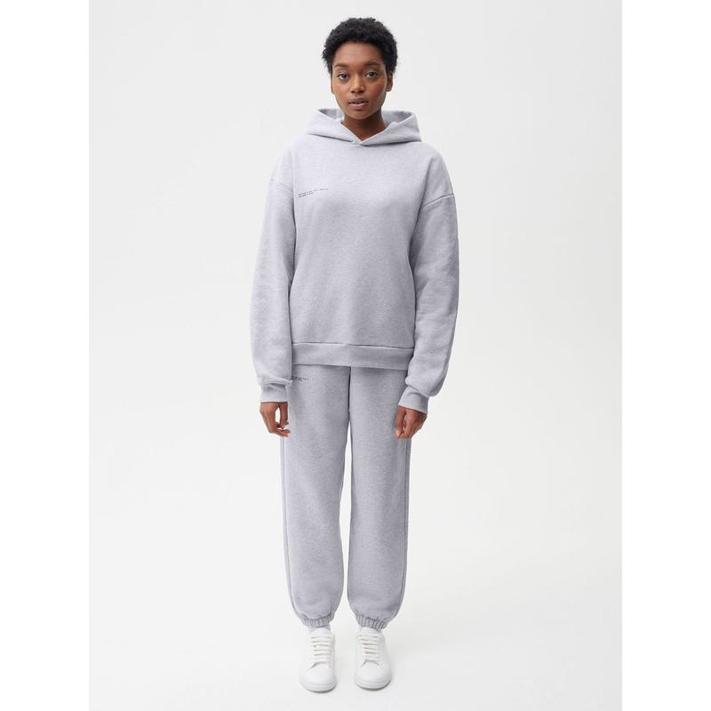 Womens 365 Heavyweight Hoodie—grey marl 1