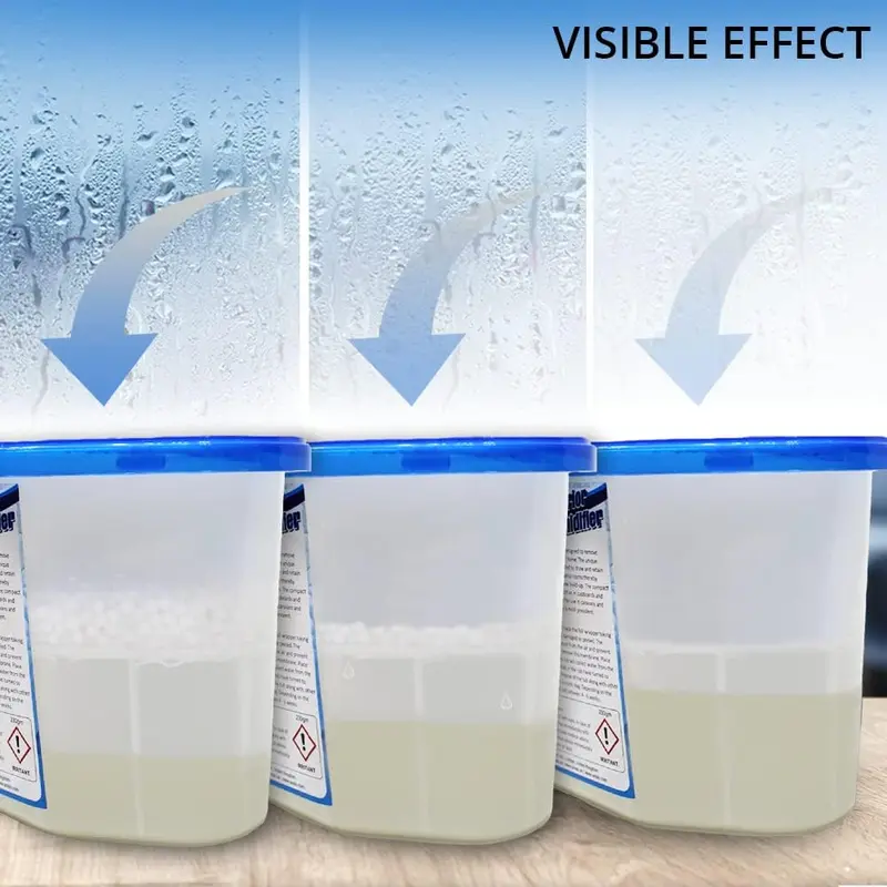 ANSIO Dehumidifier 500ml Pack of 10 Condensation Remover Moisture Absorber Dehumidifiers for Damp, Mould, Moisture in Home, Kitchen, Wardrobe, Bedroom 3