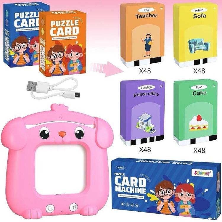 Talking Flash Cards,Preschool Learning Reading Machine with 384 Sight Words,Montessori Interactive Toys,Toddler Learning Early Educational Toys Gifts for Age 3+ Years Old Boys and Girls 1