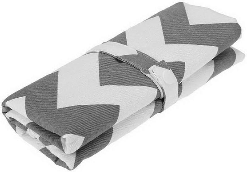 Product Introduction of Nappy Changing Mat, Foldable Diaper Pad Waterproof Travel Changing Mat with Gray Waves for Home Travel Outside（60 * 35 cm /23.62 * 13.77 in) 9