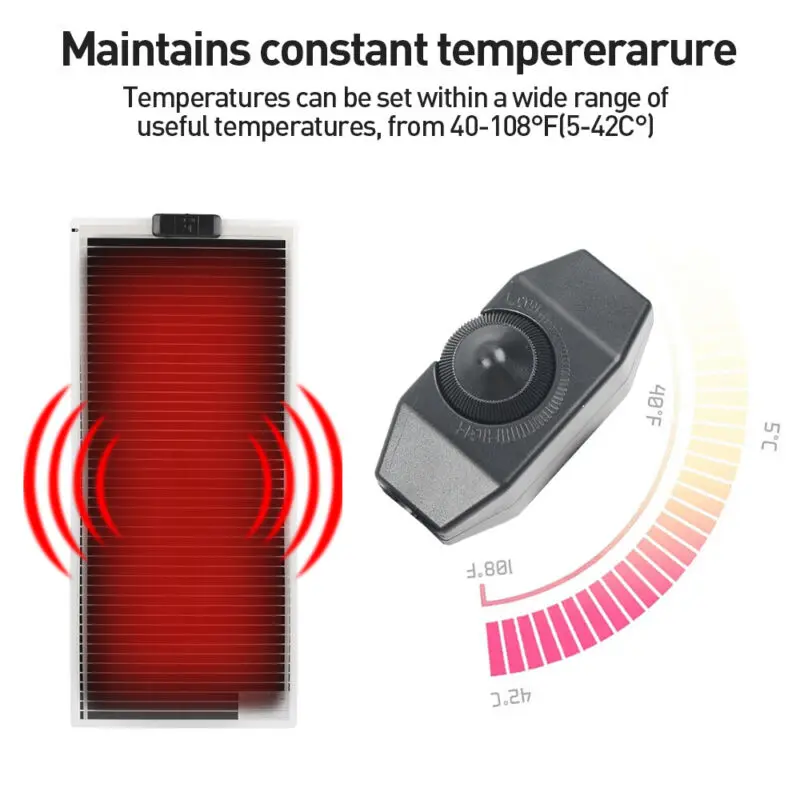 Product Introduction of Reptile Vivarium Heat Mat Heating Warm Heater Pad With Thermostat Controller UK 1
