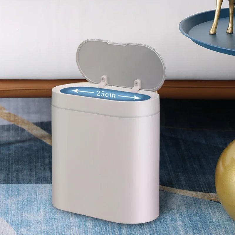 7L Trash Can Smart Sensor Trash Can Automatic Household Electronic Kitchen Trash Bin Toilet Waterproof Narrow Seam Sensor Bin 3