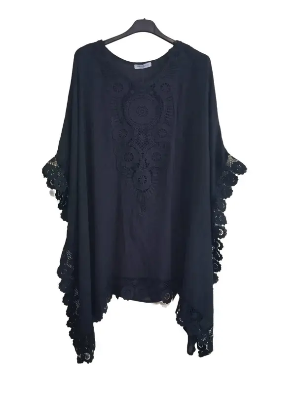 Women,s Italian Border Lace Kaftan UK Sizes Fits 16 to 24 Basic Batwing 0