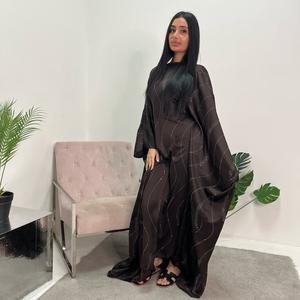 Ladies Diamante Swirl Modest Kaftan Dress UK Onesize 6-18 - Casual Women's Dress - Womenswear holiday abroad