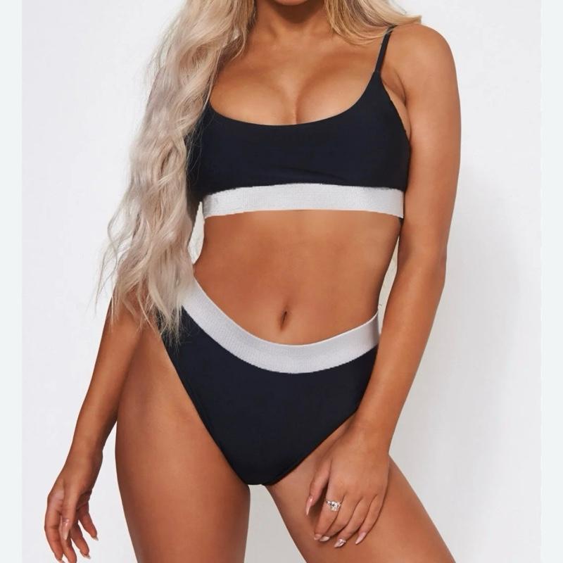 PRETTY High waisted Underwear set BLACK. 4