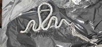 Product Review of Irregular Wavy Shape Design Hair Claw Clip As Gift, Rhinestone Decorated Tassel Hair Claw Clip, Elegant Plain Hair Accessories for Women & Girls, Fashion Accessories for Party and Daily Life from J** 0