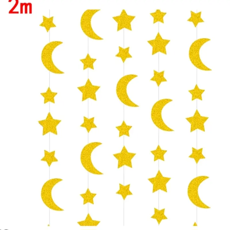 Eid Mubarak Decorations Ramadan -Tableware - Decorations - Banners - Balloons Ornaments 4