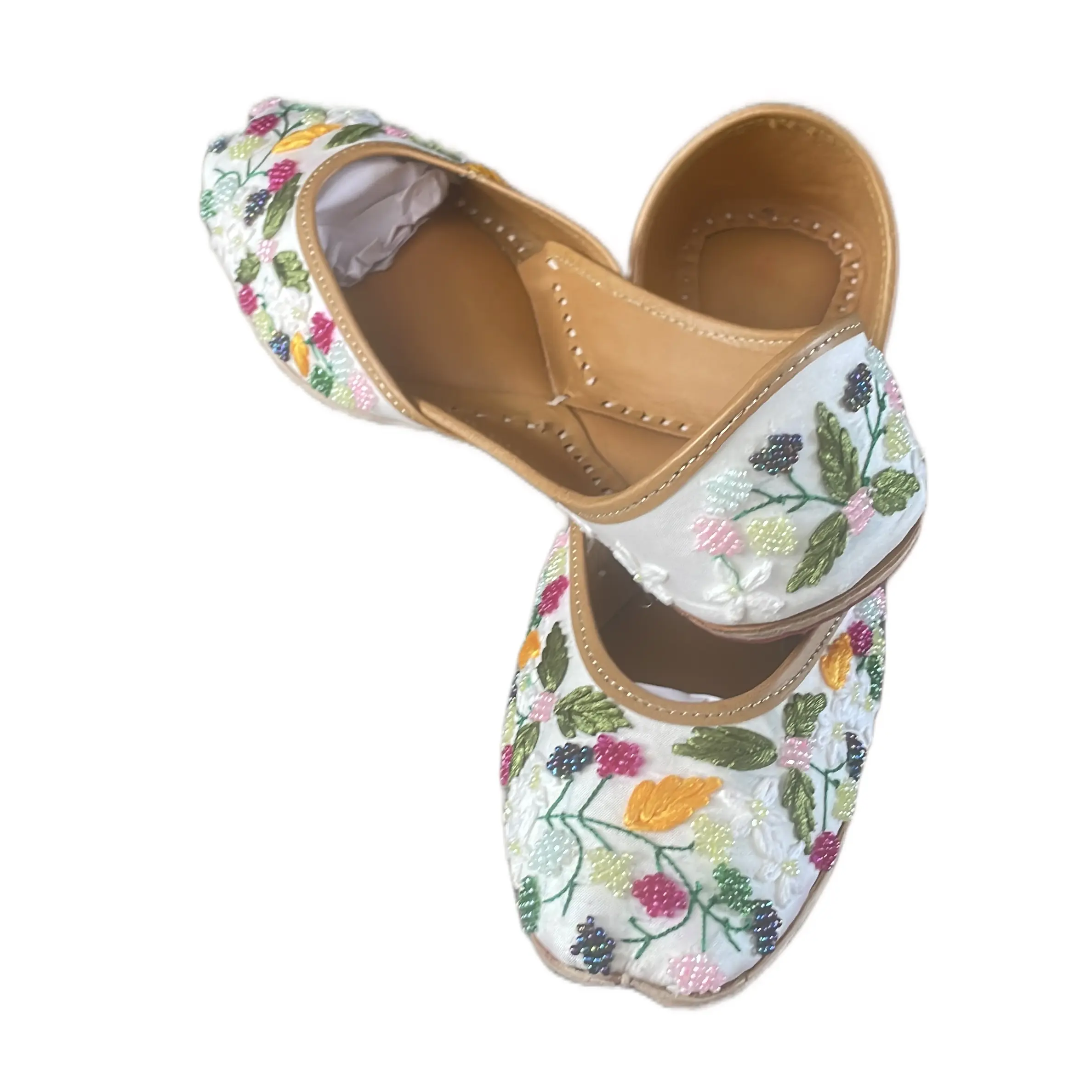 Women’s floral design multicoloured jutti
