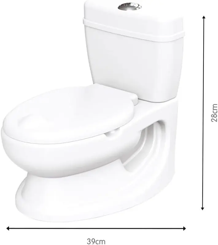 Toddler Educational Potty Training Toilet, White - 18 Months+ 2