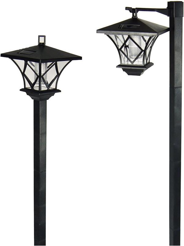 Taylor & Brown (2 Pack 59" Solar Hanging Lamp/Post Lights, Outdoor Solar Powered Vintage Street Lights Waterproof Decorative Lamp for Garden, Lawn, Pathway, Driveway, Front/Back Door 0