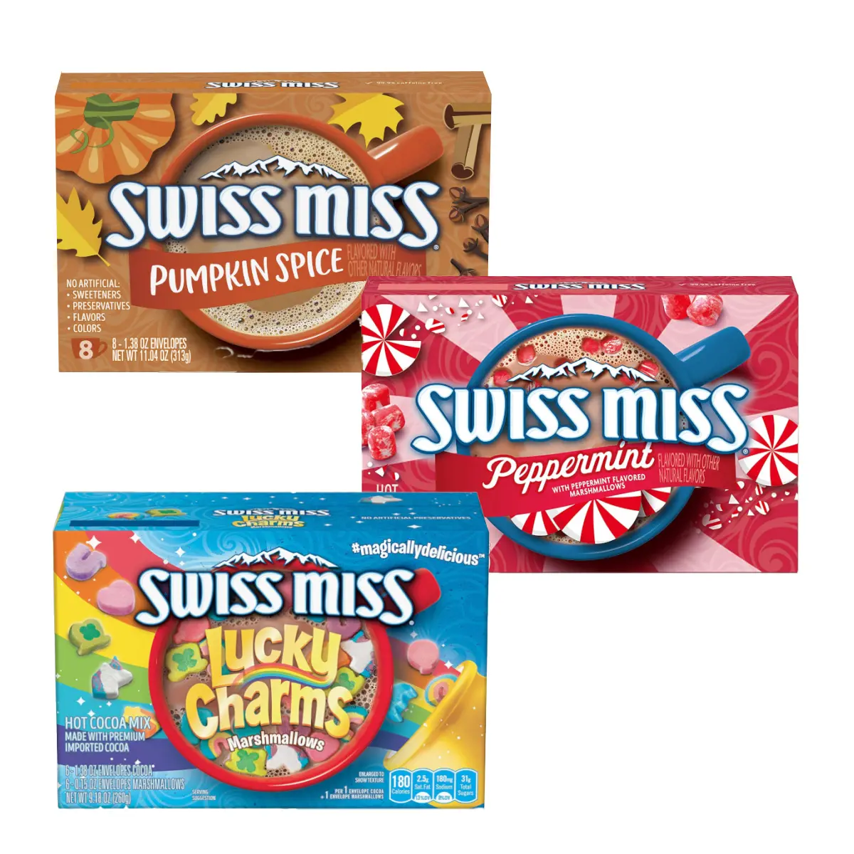 Swiss Miss Hot Cocoa Drink Mix Pack Range