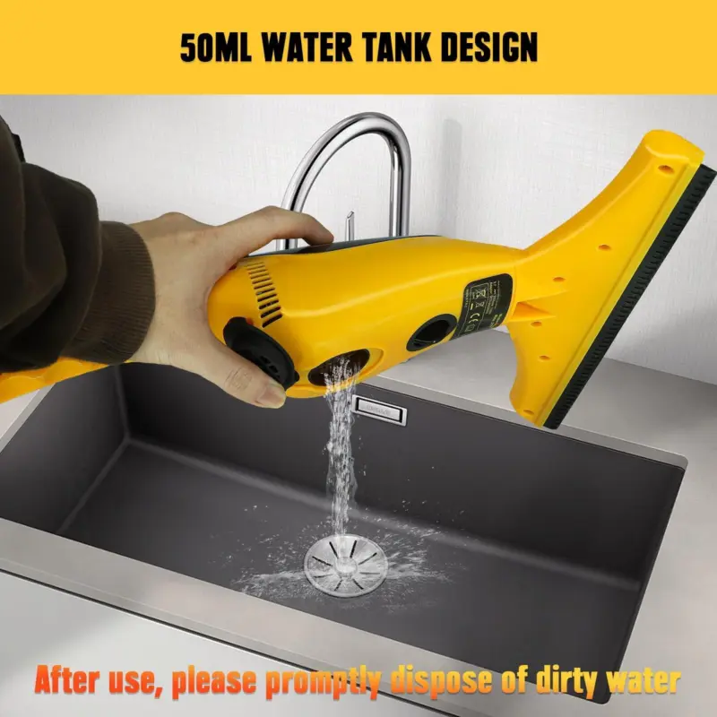 🔥 [2-3 day arrival]Recharge Cordless Window Vac Squeegee Head Streak Vacuum Cleaner Glass Squeegee  UK 5