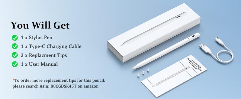 Product Introduction of Stylus Pen for iPad, Apple Pencil W/Palm Rejection&Tilt, 13 Mins Fast Charge, MEKO iPad Pencil for iPad 6-10,iPad Pro11/12.9"/M4,iPad Air3/4/5/M2,iPad Mini5/6 13