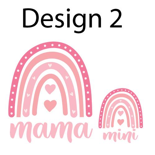 Dovitee Limited Matching Mama - Mini Outfit Set, Cute Rainbow & Strawberry Designs, Unisex Short Sleeve Cotton Clothing - Crewneck 2