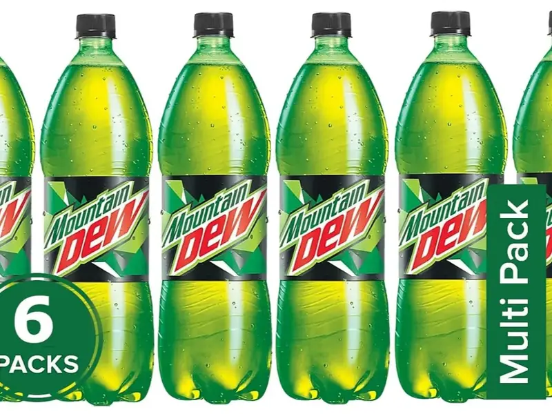 Mountain Dew 6 x 2.25L Bottles - Sweet Citrus Flavor - Large Family Pack - Original Lemon Lime - Beverage 2