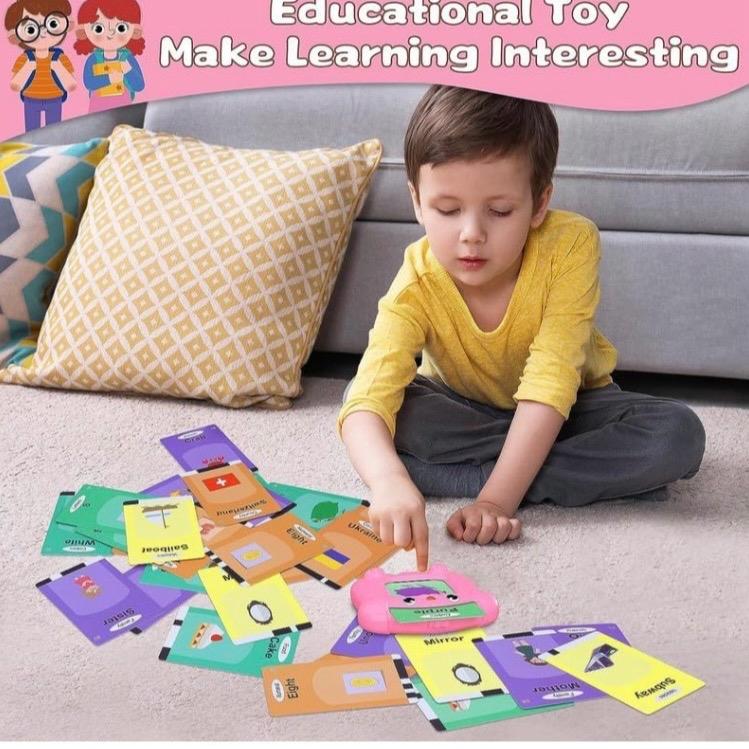 Talking Flash Cards,Preschool Learning Reading Machine with 384 Sight Words,Montessori Interactive Toys,Toddler Learning Early Educational Toys Gifts for Age 3+ Years Old Boys and Girls 5