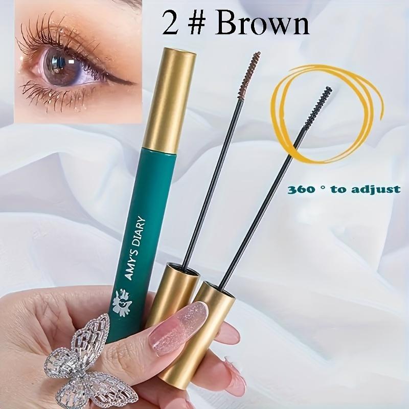 Waterproof Mascara for All Skin Types - Long-Wearing, Lengthening, and Curling - Mixed Color System with Fine Brush Head - Smudge-Proof and Volumizing 1
