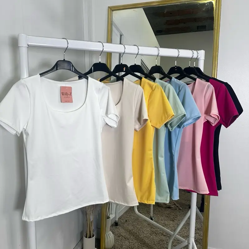 Square neck top - gym material
