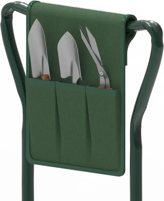 ZENO Garden Kneeler Seat with Handles | 2-1 Kneeler for Gardening | Padded Garden Kneeler | Multi-Use Foldable Garden Kneeler | Lightweight Garden Kneeling Pad | Strong Kneeling Stool with Tool Bag 6