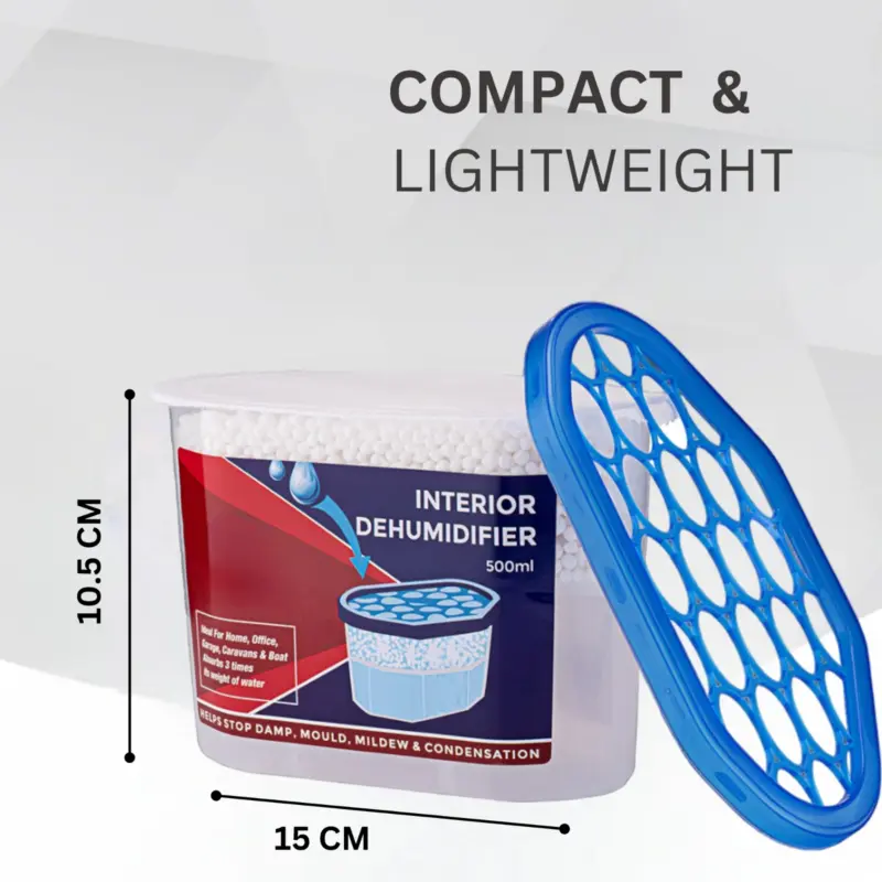 10 X Dehumidifier Interior Damp Trap Mould Moisture Mildew Remover Caravan Home Pack 3