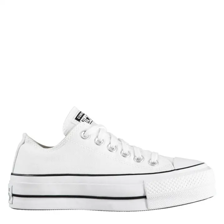 Converse Womens Chuck Taylor All Star Platform Canvas Low Top Trainers Sneakers