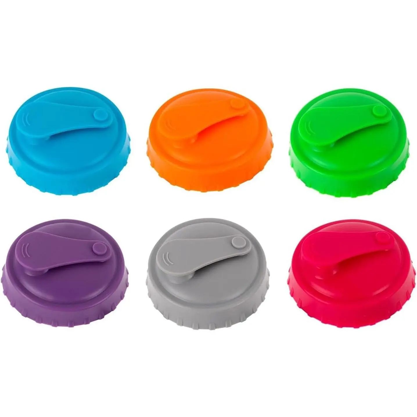 6Pcs Soda Can Cover Lids,Reusable Beer Can Covers,Energy Drink Juice Leak-Proof & Dust-Resistant Can Tops Covers for Outdoor Parties,Camping,Travel