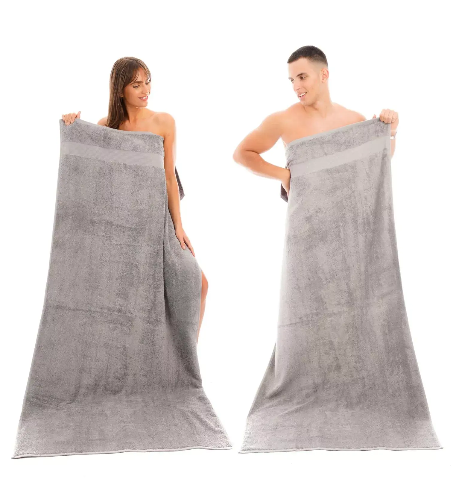 Extra Large Jumboo Bath Sheets - Extra Large 100% Cotton Hotel Quality Highly Absorbent - 600 GSM - Size 90 x 180 cm  Towels For Adults Unisex Machine Washable Towels wear-resistant bath towel big