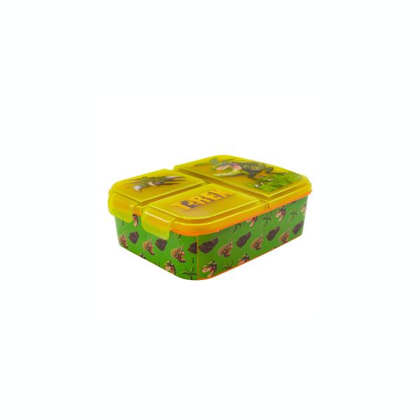 Dinosaur Multi Compartment Lunch Box Tableware Container Plastic Kids 0