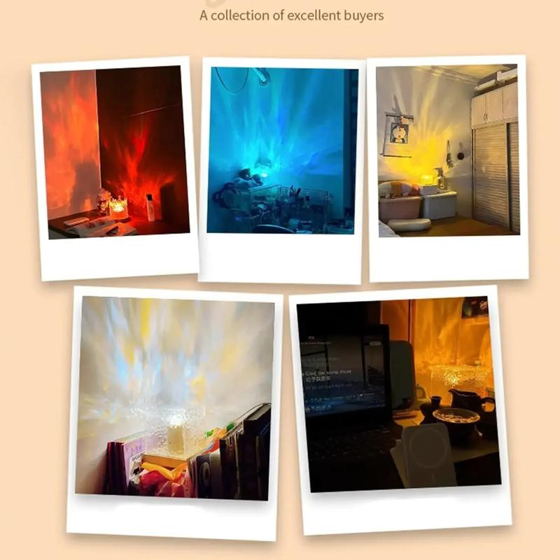 Ocean Wave Projector Light 16 Colors Midnight Aura Aurora Glow Lamp Home Office Bar Restaurant Underwater Projector Night Light 5