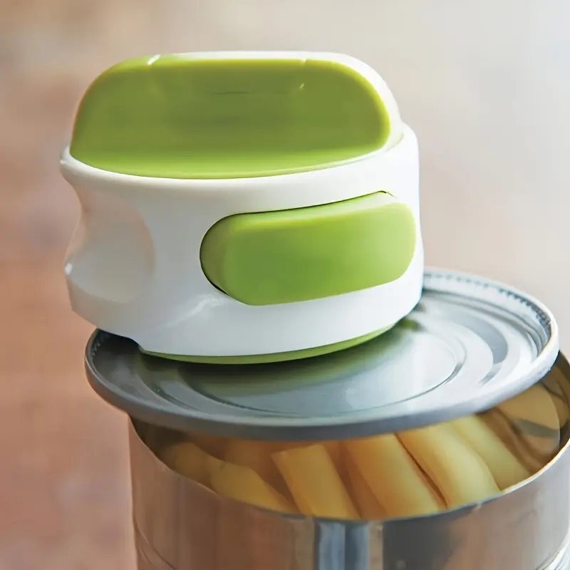1pc Multi-Purpose Labor-Saving Can Opener, Plastic Kitchen Utility Gadget, Stainless Steel Bottle Cap Screw Remover, Convenient Household Tool 3
