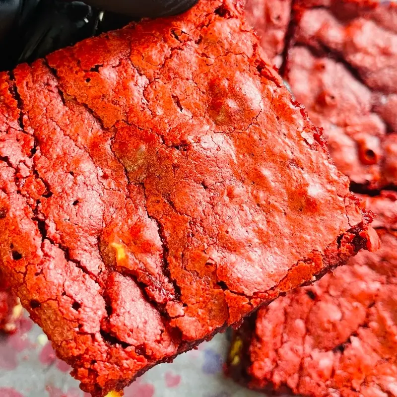 Ruby by Bites of Temptation | Crumbl Bakery-Style Red Velvet Brownie with White Chocolate Chunks | Halal Suitable 2