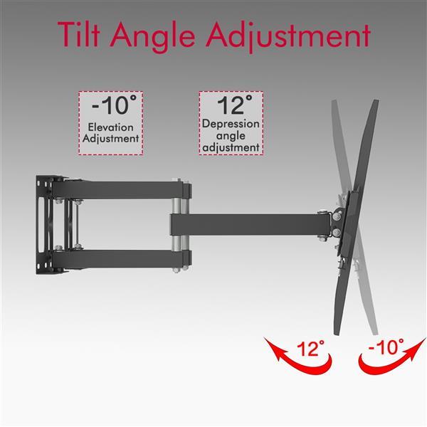 Product Introduction of TMSS-104 32"-70" Corner Full Motion Articulating TV Wall Mount Bracket Max Weight 50Kg VESA 600*400 35