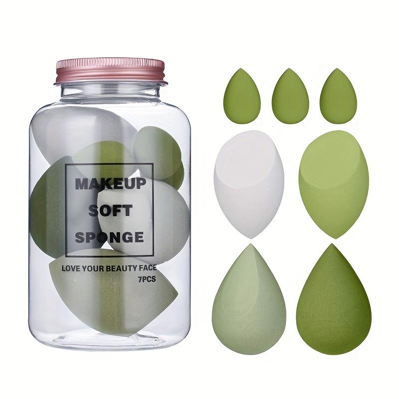 7pcs Hydrophilic Polyurethane Makeup Sponges, Unscented Beauty Blender Set, Skin-Friendly Foundation & Concealer Application Tools, with Air Cushion Design for All Skin Types 7
