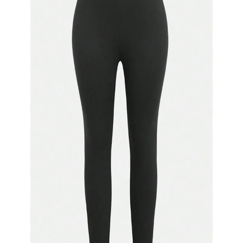Girls' Solid Thermal Lined Leggings, Casual Comfy Warm Skinny Pants for Fall & Winter, Girls Bottoms for Daily Wear 8
