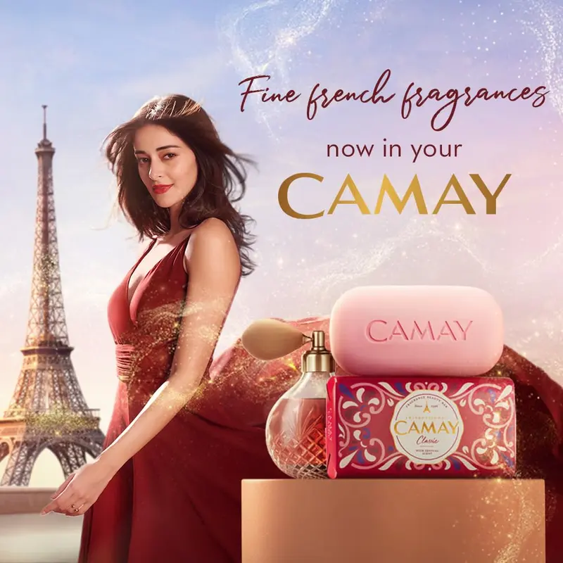 PACK OF 9 Camay Classic International Beauty Soap with Carnations & Roses Combo Pack Offer, Indulging French Fragrance, Moisturizing Bathing Soap with Nature’s Scent for Daily Skincare, Silky,Soft & Glowing Skin 125g Body Care Luxury Gentle 7