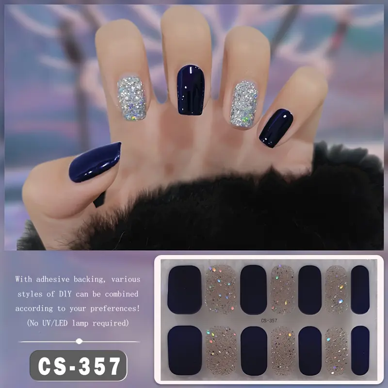 MILAN GOLD Self - Adhesive, Waterproof Nail Polish Strips for Easy Application. Provide Long - Lasting Full Coverage, Require No Sealant Gel. Ideal for Custom Nail Art Designs. A Must - Have for Fashion - Savvy Women to Achieve Salon - Grade Nail Art at H 3